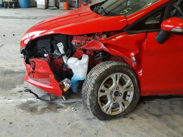 3FADP4BJ9EM234982 - 2014 FORD FIESTA SE RED photo 9