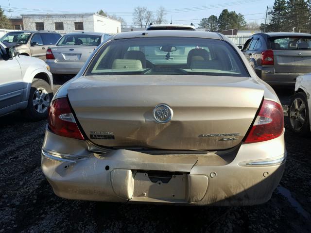 2G4WD532251350875 - 2005 BUICK LACROSSE C TAN photo 9