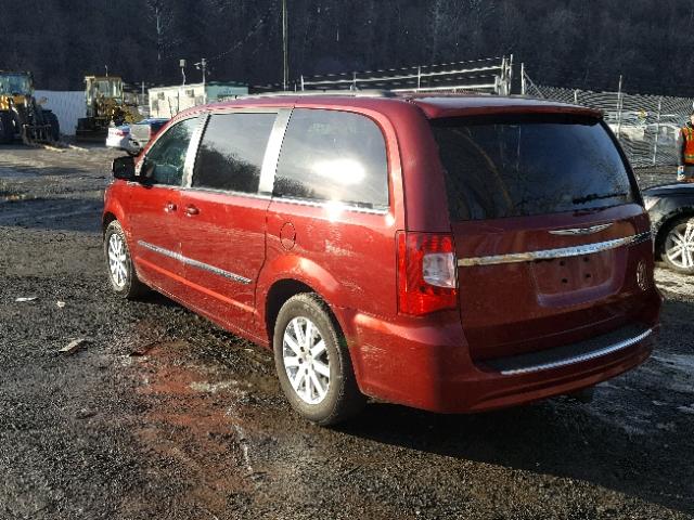 2C4RC1BG7DR695734 - 2013 CHRYSLER TOWN & COU BURGUNDY photo 3