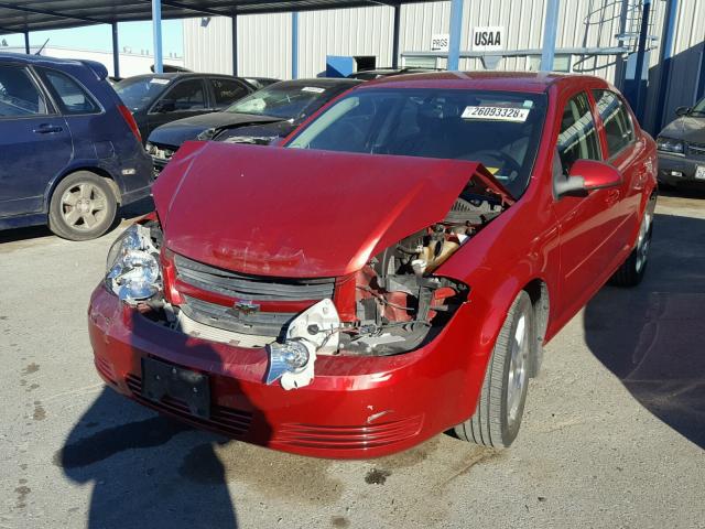 1G1AC5F59A7217849 - 2010 CHEVROLET COBALT 1LT RED photo 2