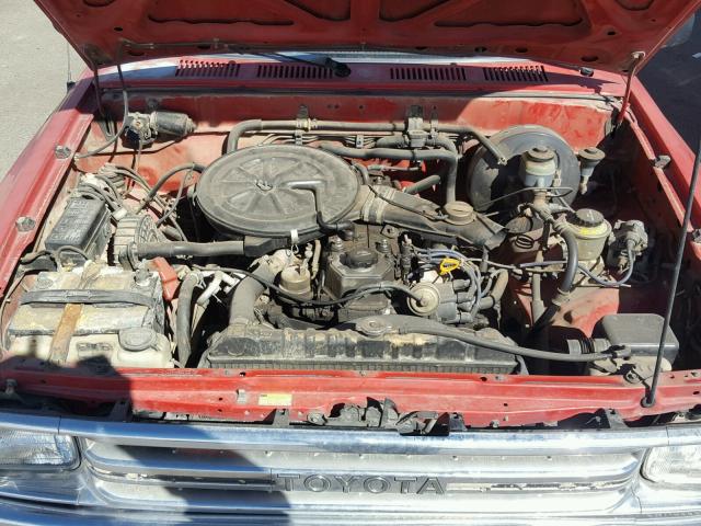 JT4RN93D4L5019976 - 1990 TOYOTA PICKUP 1/2 RED photo 7