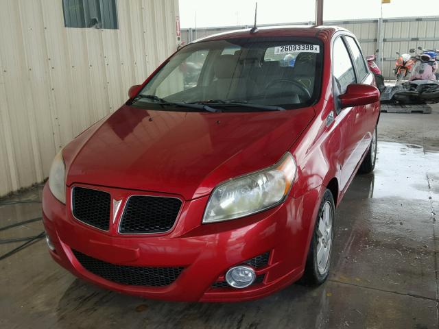 KL2TD66E59B670381 - 2009 PONTIAC G3 RED photo 2