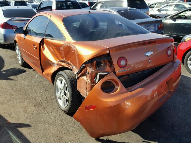 1G1AL15F577222316 - 2007 CHEVROLET COBALT LT ORANGE photo 3