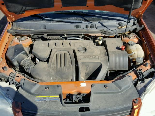 1G1AL15F577222316 - 2007 CHEVROLET COBALT LT ORANGE photo 7