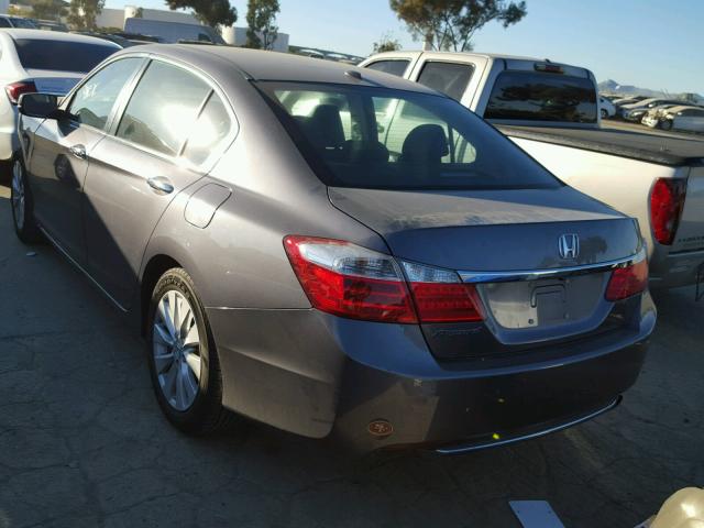 1HGCR2F82FA249335 - 2015 HONDA ACCORD EXL GRAY photo 3