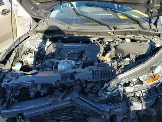 1HGCR2F82FA249335 - 2015 HONDA ACCORD EXL GRAY photo 7