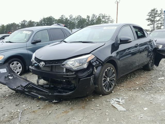 5YFBURHE4GP558936 - 2016 TOYOTA COROLLA L BLACK photo 2