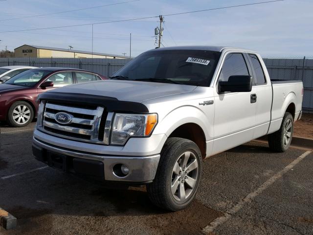 1FTEX1CM1CKD35976 - 2012 FORD F150 SUPER SILVER photo 2