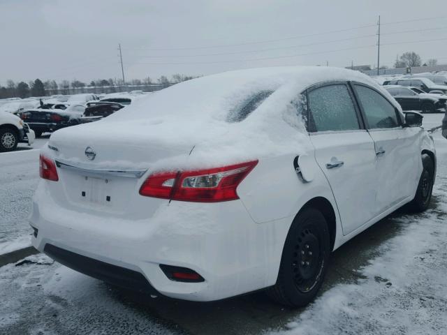 3N1AB7APXGY306063 - 2016 NISSAN SENTRA S WHITE photo 4