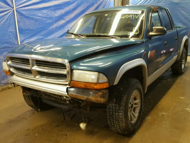 1D7HG48N93S202436 - 2003 DODGE DAKOTA QUA BLUE photo 2