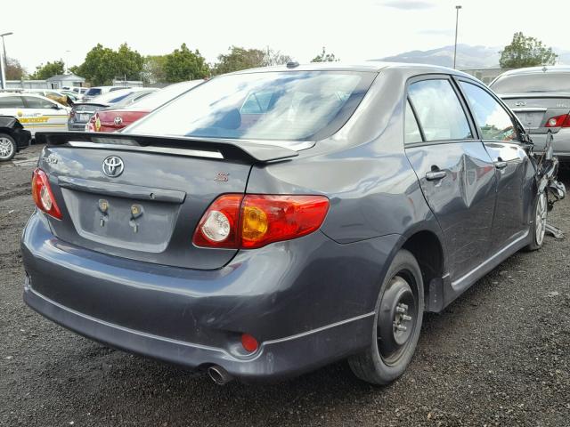 2T1BU4EE5AC425049 - 2010 TOYOTA COROLLA BA GRAY photo 4