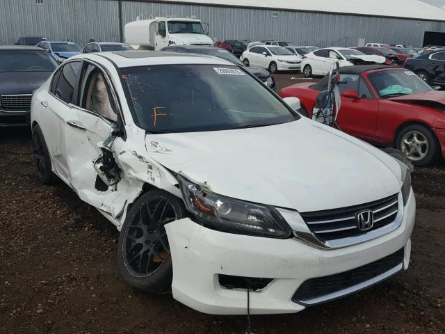 1HGCR2F8XDA247622 - 2013 HONDA ACCORD EXL WHITE photo 1