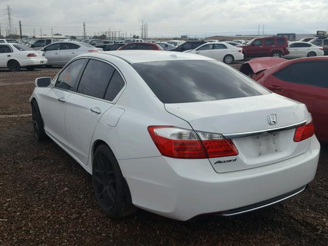 1HGCR2F8XDA247622 - 2013 HONDA ACCORD EXL WHITE photo 3