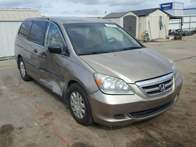 5FNRL382X5B020223 - 2005 HONDA ODYSSEY LX GOLD photo 1