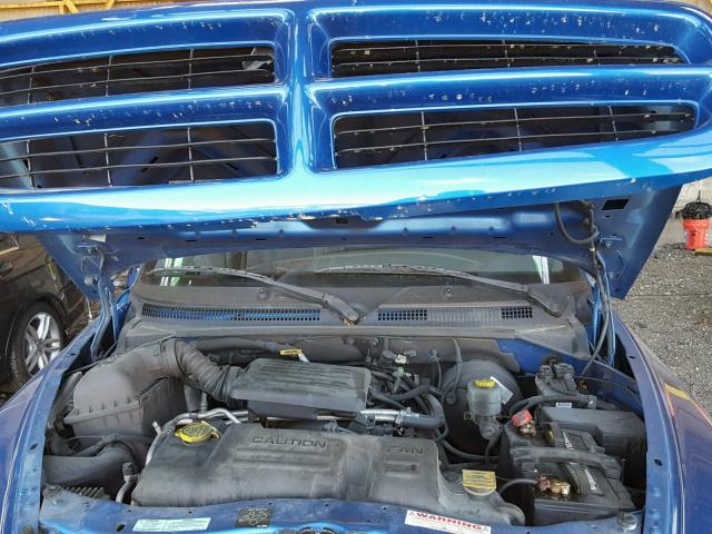 1B7GL22N6YS657699 - 2000 DODGE DAKOTA BLUE photo 7