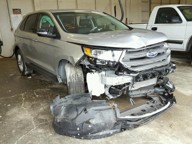 2FMTK4J95FBB79263 - 2015 FORD EDGE SEL SILVER photo 1