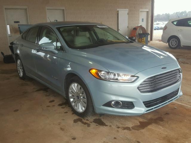 3FA6P0LU7DR233129 - 2013 FORD FUSION SE BLUE photo 1