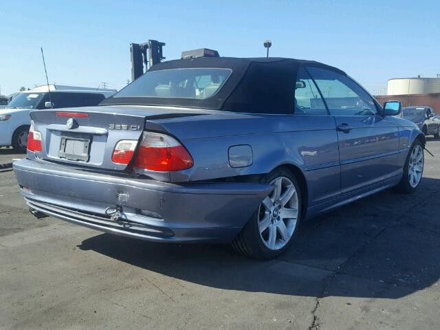 WBABS33452PG83763 - 2002 BMW 325 CI BLUE photo 4