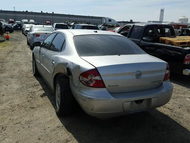 2G4WC582X61216192 - 2006 BUICK LACROSSE C SILVER photo 3