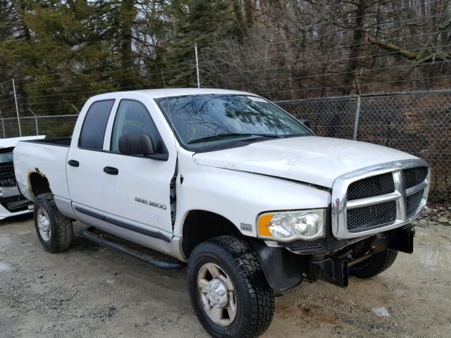 3D7KU28D23G800613 - 2003 DODGE RAM 2500 S WHITE photo 1