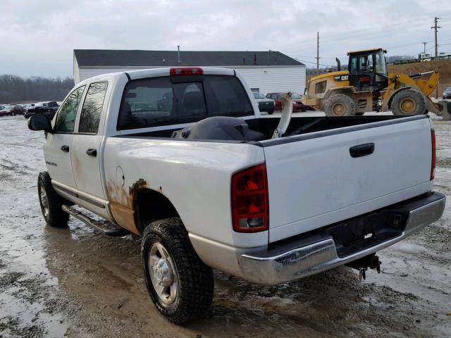 3D7KU28D23G800613 - 2003 DODGE RAM 2500 S WHITE photo 3