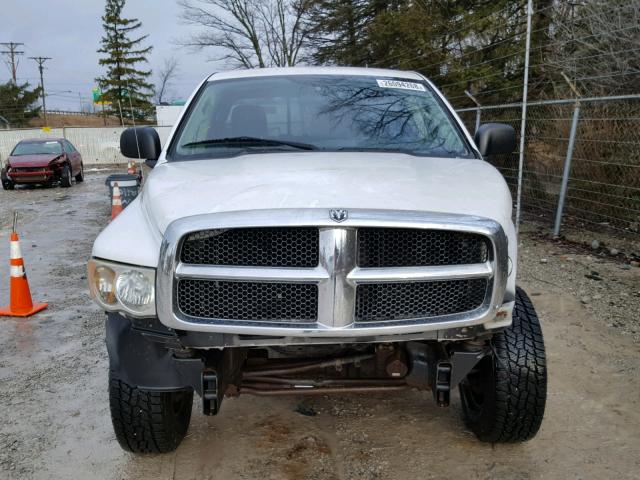 3D7KU28D23G800613 - 2003 DODGE RAM 2500 S WHITE photo 9