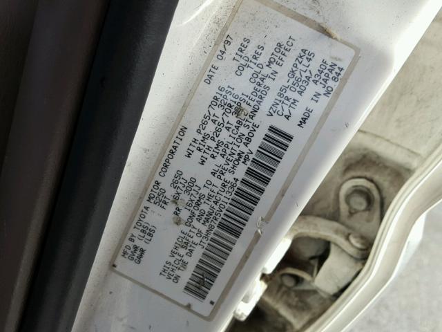 JT3HN87R5V0113364 - 1997 TOYOTA 4RUNNER LI WHITE photo 10