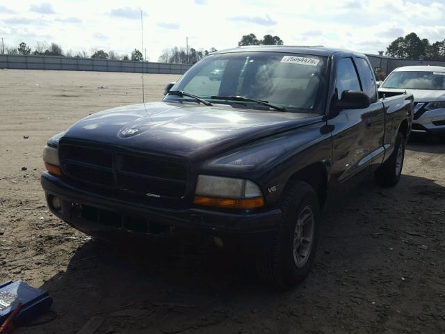 1B7GL22X9WS678058 - 1998 DODGE DAKOTA PURPLE photo 2