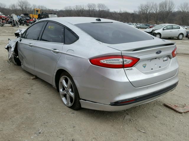 3FA6P0H79DR296011 - 2013 FORD FUSION SE SILVER photo 3