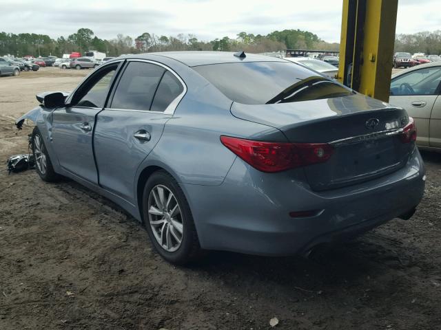 JN1BV7AP2EM680436 - 2014 INFINITI Q50 BASE CHARCOAL photo 3