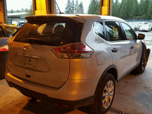 5N1AT2MV9GC750949 - 2016 NISSAN ROGUE S SILVER photo 4