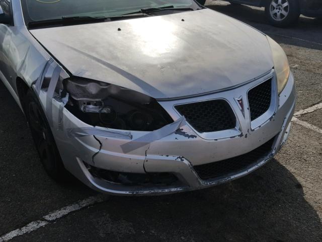 1G2ZJ57B194239530 - 2009 PONTIAC G6 SILVER photo 9