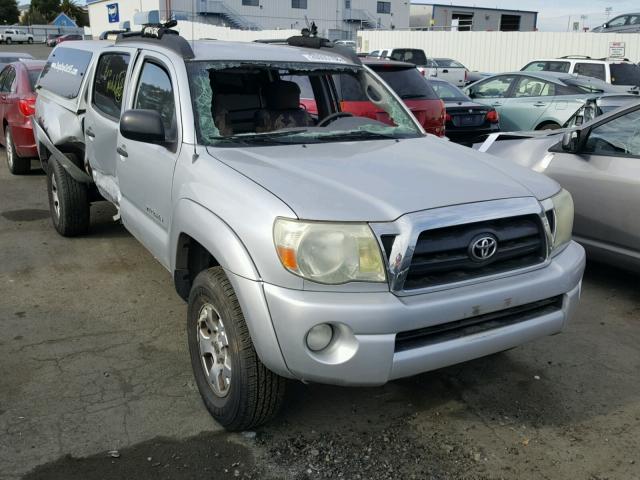 5TEKU72N57Z365945 - 2007 TOYOTA TACOMA DOU SILVER photo 1