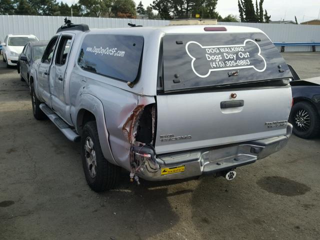 5TEKU72N57Z365945 - 2007 TOYOTA TACOMA DOU SILVER photo 3