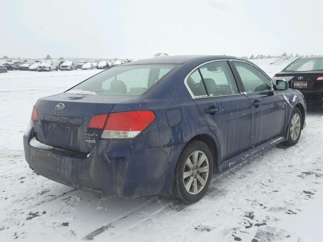 4S3BMBC68A3225761 - 2010 SUBARU LEGACY 2.5 BLUE photo 4