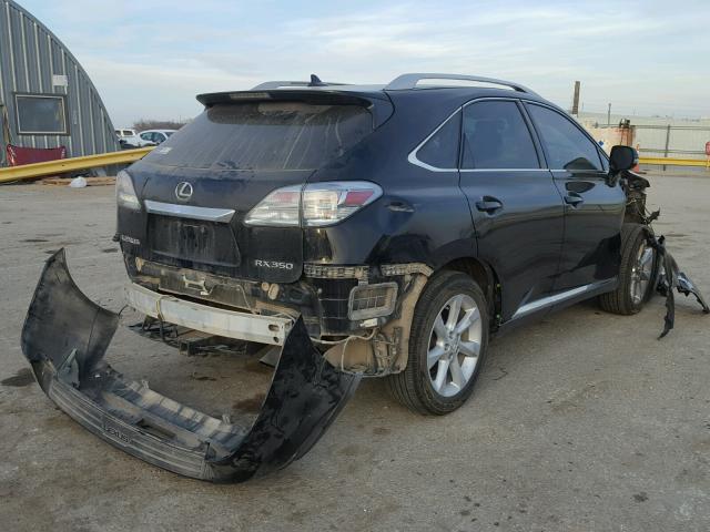 2T2BK1BA9AC008146 - 2010 LEXUS RX 350 BLACK photo 4