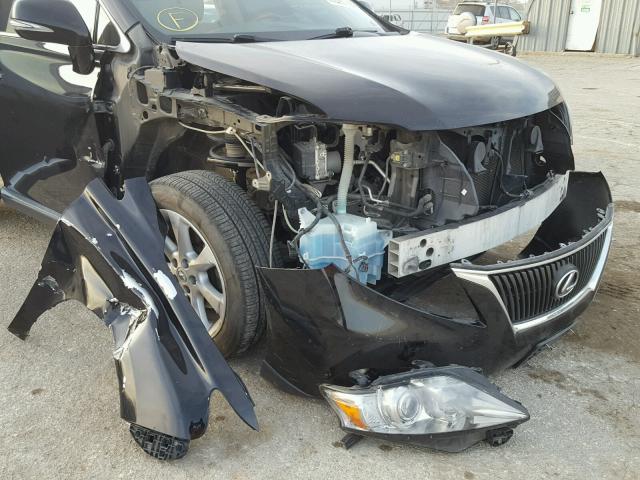 2T2BK1BA9AC008146 - 2010 LEXUS RX 350 BLACK photo 9