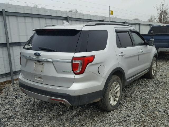 1FM5K7DH7HGC04866 - 2017 FORD EXPLORER X SILVER photo 4