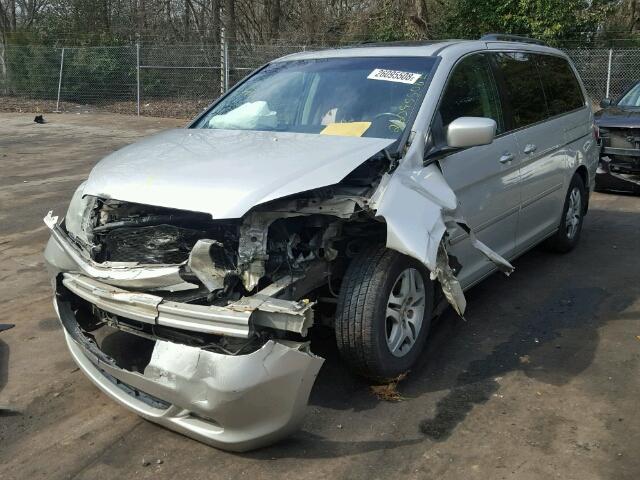 5FNRL38696B443346 - 2006 HONDA ODYSSEY EX SILVER photo 2