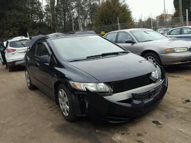 2HGFG1B6XAH521383 - 2010 HONDA CIVIC LX BLACK photo 1