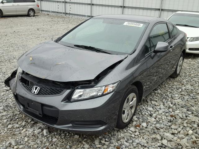 2HGFG3B56DH531030 - 2013 HONDA CIVIC LX GRAY photo 2