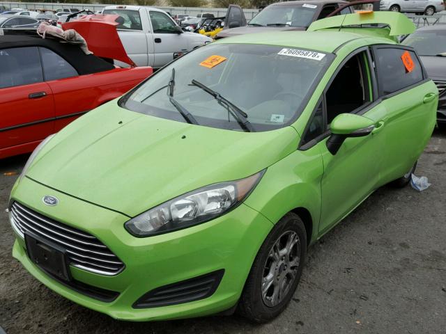 3FADP4EJ0EM180113 - 2014 FORD FIESTA SE GREEN photo 2