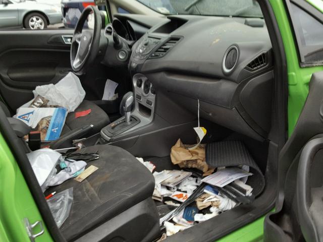 3FADP4EJ0EM180113 - 2014 FORD FIESTA SE GREEN photo 5