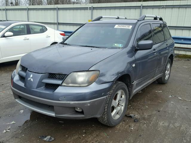 JA4LZ41G73U060418 - 2003 MITSUBISHI OUTLANDER GRAY photo 2