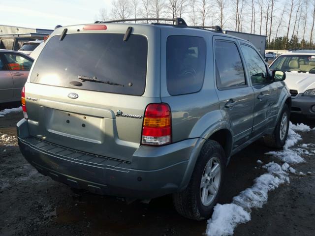 1FMCU96H66KC50662 - 2006 FORD ESCAPE HEV BLUE photo 4