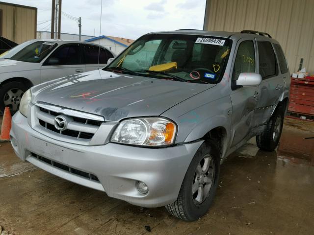 4F2YZ04165KM34639 - 2005 MAZDA TRIBUTE S SILVER photo 2