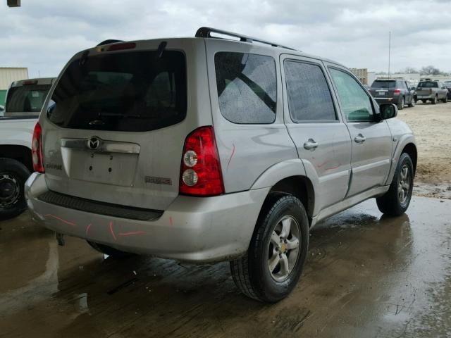 4F2YZ04165KM34639 - 2005 MAZDA TRIBUTE S SILVER photo 4