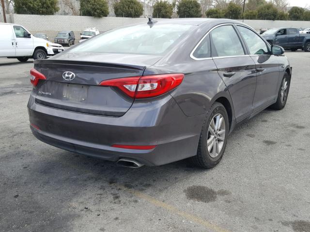 5NPE24AF6GH431305 - 2016 HYUNDAI SONATA SE BROWN photo 4