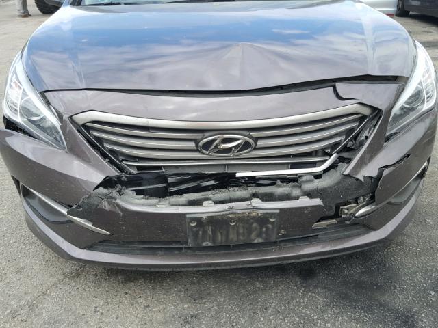 5NPE24AF6GH431305 - 2016 HYUNDAI SONATA SE BROWN photo 9