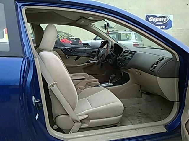 1HGEM22584L074304 - 2004 HONDA CIVIC LX BLUE photo 5